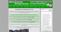 Desktop Screenshot of mickduncan.co.uk