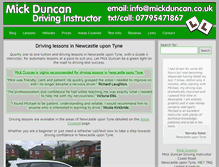 Tablet Screenshot of mickduncan.co.uk